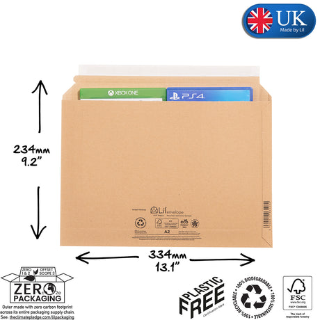A2 Cardboard Envelope Mailer With Boxform | Lil Packaging